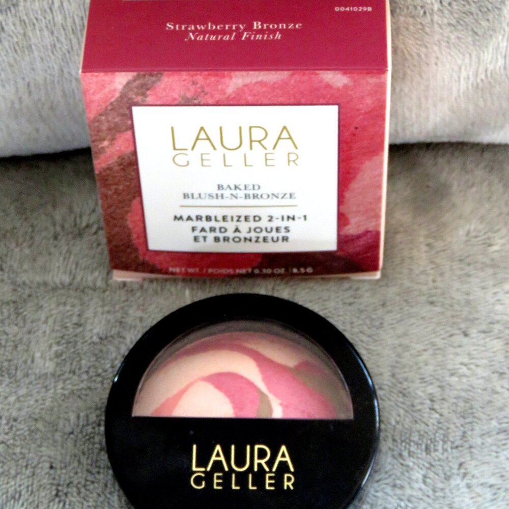 NIB Laura Geller Baked Blush-N-Bronze Strawberry Bronze 0.30 oz
